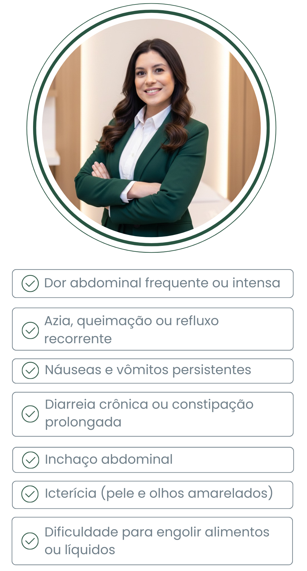 Sintomas para procurar um gastroenterologista em mobile